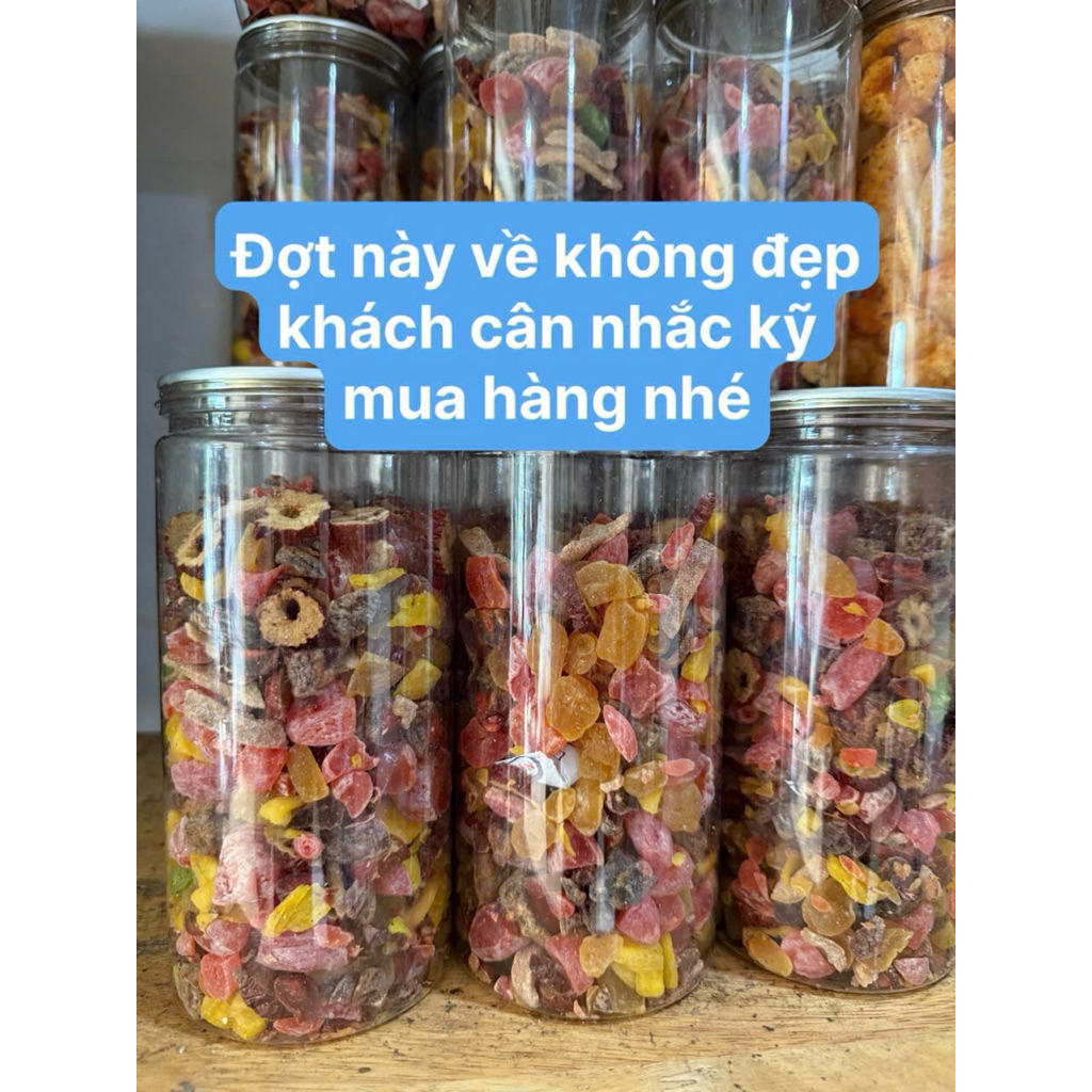 TRÁI CÂY SẤY DẺO MIX VỊ hộp 500gr