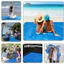 Thảm Bãi Biển Chống Thấm Nước 210x200CM Gấp Gọn Dã Ngoại Picnic Cắm Trại Chống Cát Siêu Tiện Lợi