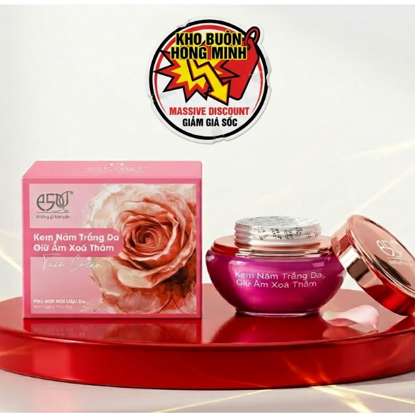 Kem E5 (Tím) Dưỡng Trắng Hồng Da Mặt Giúp Cấp Ẩm Và Giảm Thâm Nám 30g