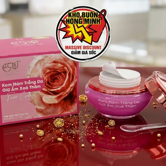 Kem E5 (Tím) Dưỡng Trắng Hồng Da Mặt Giúp Cấp Ẩm Và Giảm Thâm Nám 30g