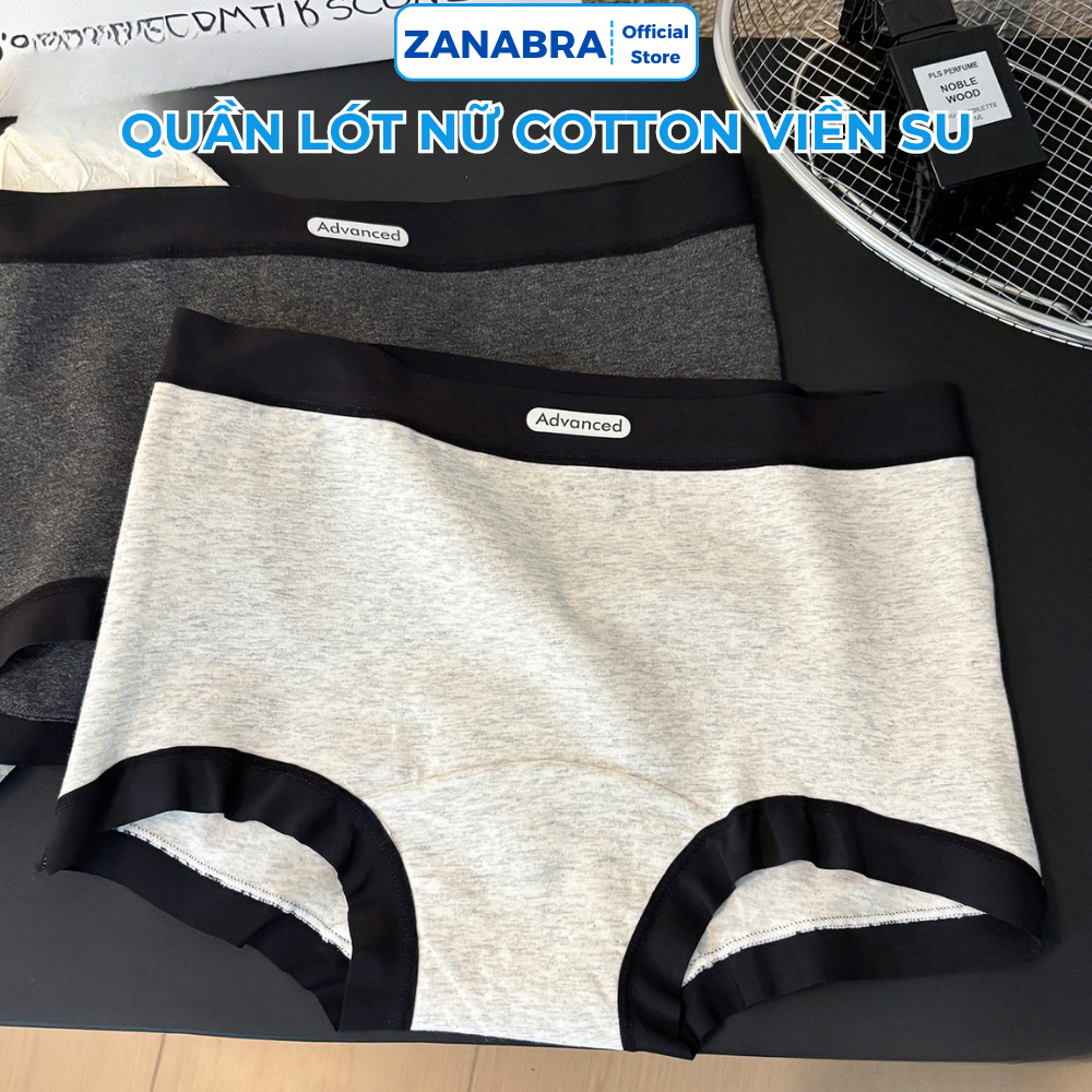 [Mẫu Mới] Quần Lót Nữ Cotton viền su co dãn 4 chiều không lộ vân, Quần chip đáy kháng khuẩn 10A thoáng mát ZANABRA L5284