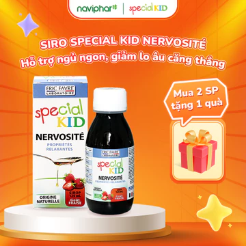(Chính Hãng) Siro Special Kid Nervosité - Siro ngủ ngon cho bé, giúp thư giãn, bớt lo âu giảm căng thẳng - 125ml