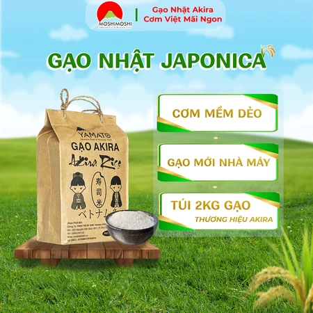 Gạo Nhật Bản Akira Rice - Túi 2kg