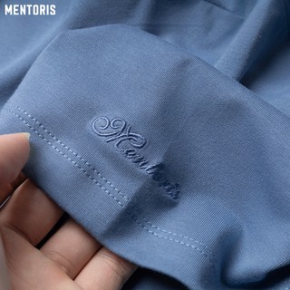Áo Thun Cotton Nam MENTORIS, Form Regular Fit Đứng Form, Chất Mềm Mại, Thấm Hút, Co Giãn MTS04