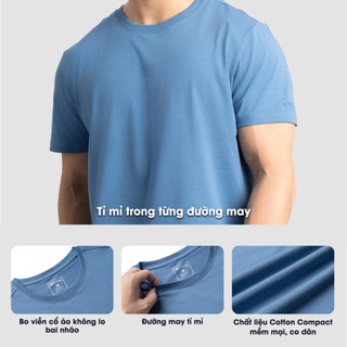 Áo Thun Nam MENTORIS, Ao T-Shirt Vải Cotton Mềm Mịn, Màu Sắc Trẻ Trung, Form Dáng Gọn Gàng MTS04
