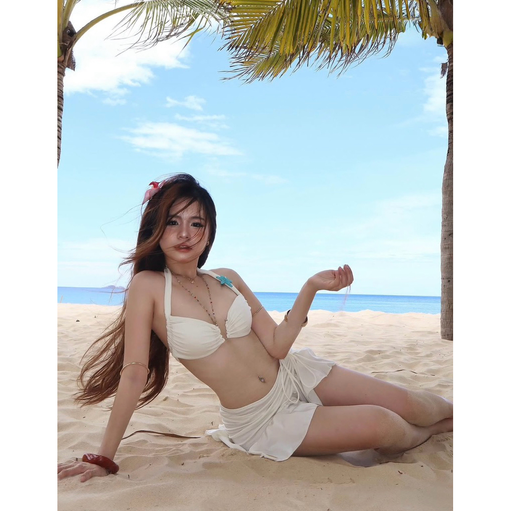 Set đi biển, set bikini 3 mảnh phối khoen - Mẫu mới 2026
