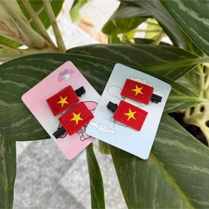 Set 2 Kẹp Cờ Đỏ Sao Vàng, Lan Toả Tinh Thần Việt - Phụ Kiện SHeGAN