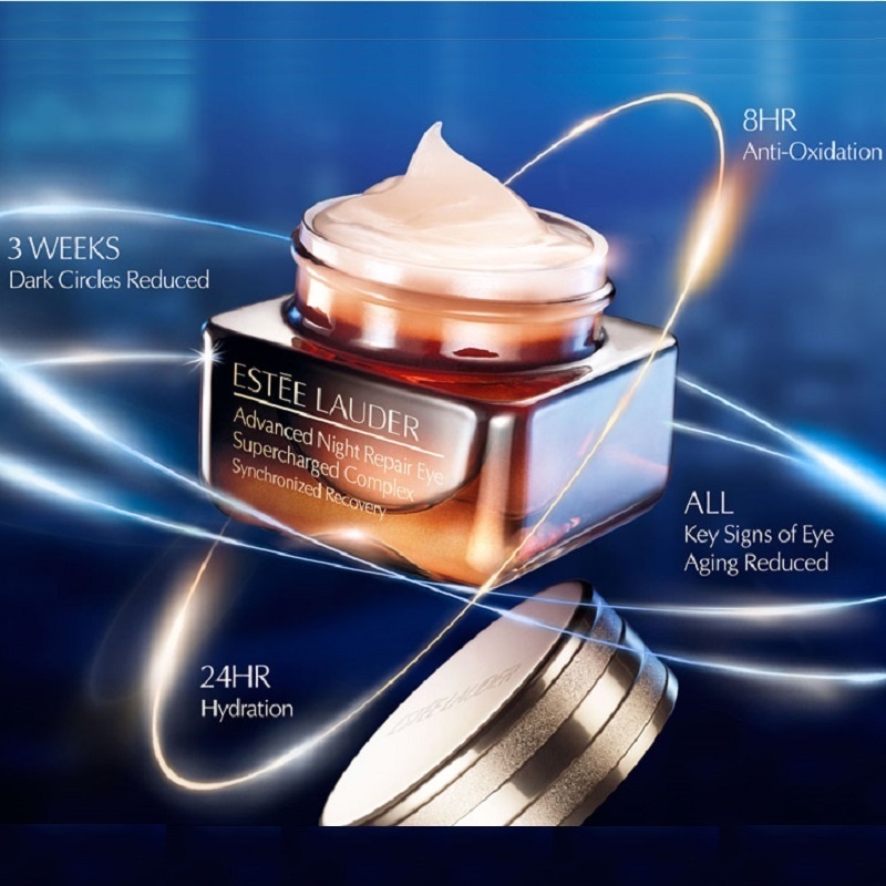 Kem mắt Estee Iauder 15mlANR Eye Supercharged Ge-Creme dưỡng ẩm giảm quầng thâm 5ml