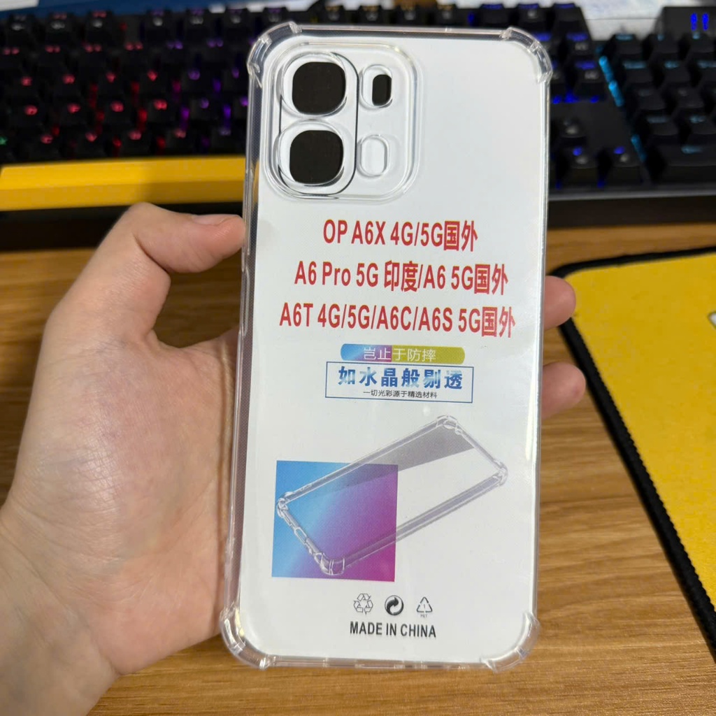 Ốp lưng Oppo A6x, X6t 4G 5G dẻo silicon trong suốt bảo vệ camera điện thoại viền vuông bibi