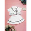 Set áo croptop tay ngắn bé gái phối viền chân váy xếp ly dáng A phong cách tiểu thư Hàn Quốc cho mẹ và bé 13-56kg