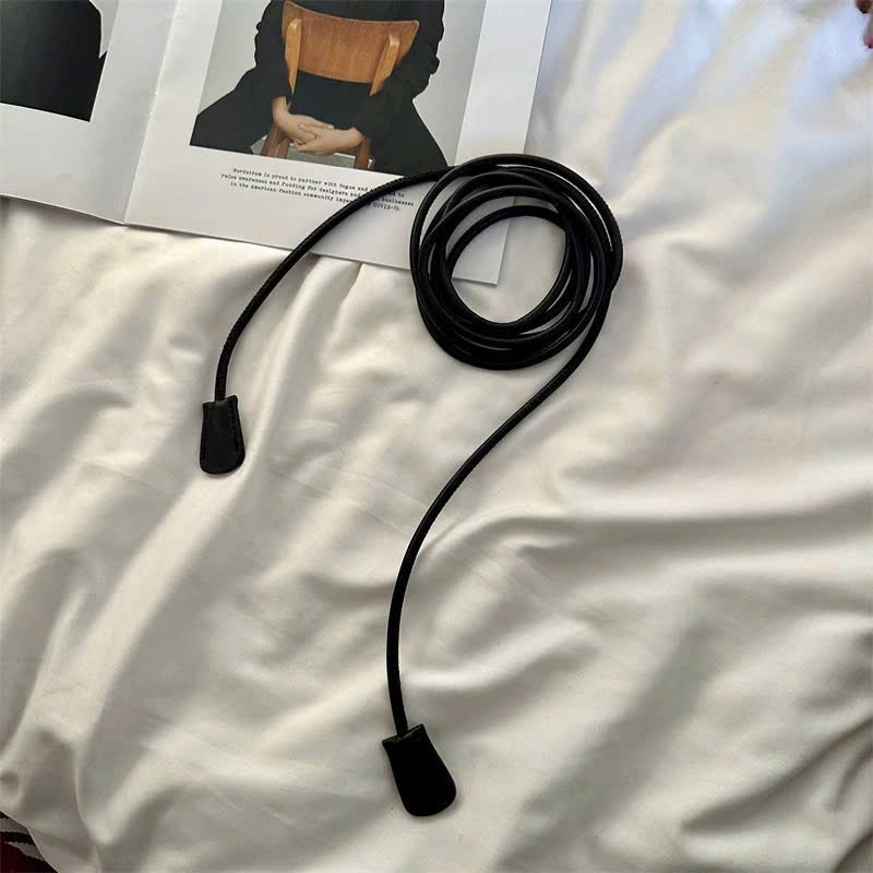 Đai váy da D lớp thắt lưng da cho váy, dây nịt váy áo đầm Horizon belt da váy áo thời trang nữ phối blaze