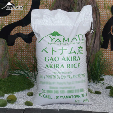 Gạo Nhật Bản Akira Rice 25KG Mềm Dẻo Ngọt Tự Nhiên Dùng Nấu Cơm Ăn Và Cuộn Sushi
