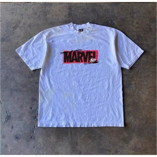 Áo Phông Hè Nam Nữ Tay Lỡ Phối Chữ Marvel Sành Điệu, 100% Cotton Khô Mềm Mịn Thoáng Khí Thấm Hút Mồ Hôi Tốt