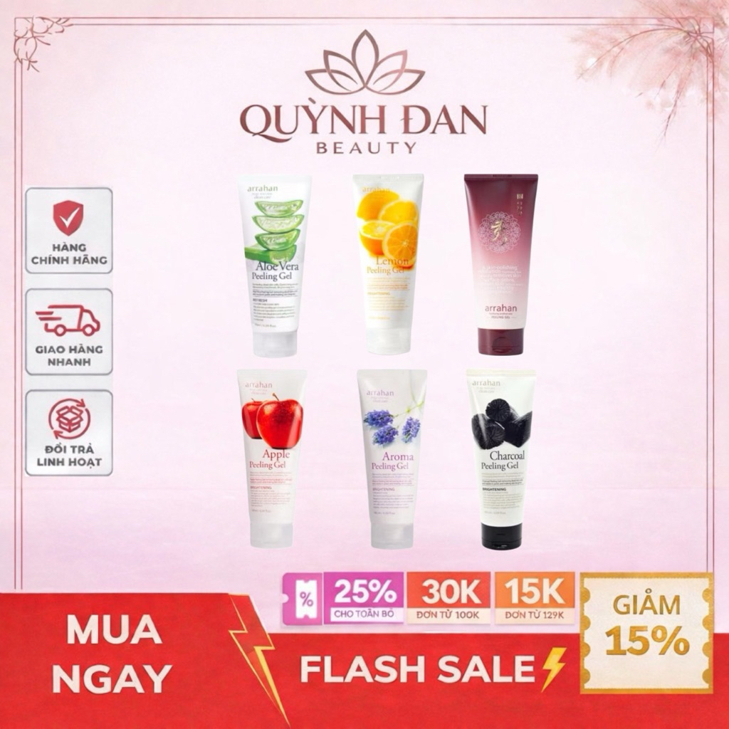 Tẩy Da Chết Arrahan - Tẩy Tế Bào Chết Arrahan Peeling Gel 180ml [HÀNG CHUẨN]