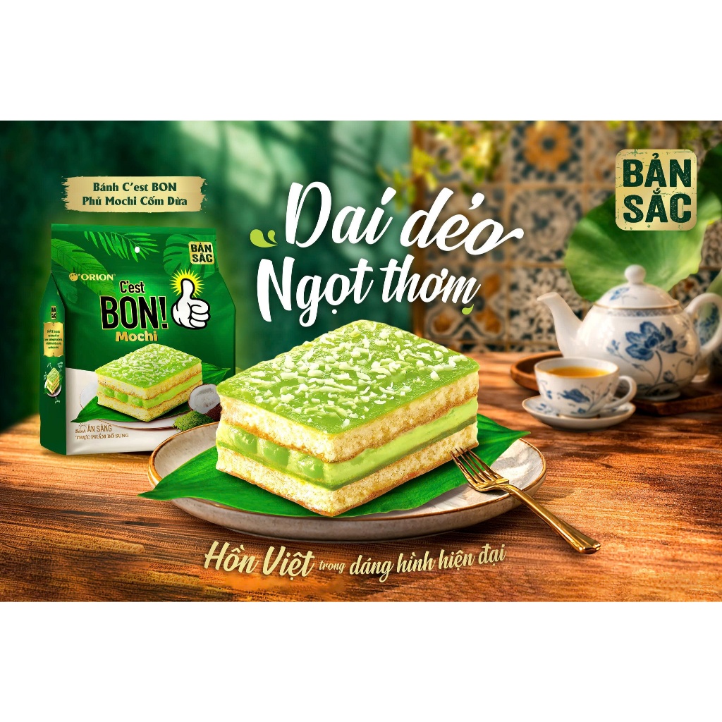 Combo 5 Túi Bánh Cest Bon Mochi Cốm Dừa (5 Gói/Túi)