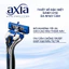 Dao Cạo Râu Nhật Bản cao cấp KAI axia, đầu dao 5 Lưỡi Kép, linh hoạt không trầy xước da Màu Xanh - 1P AX-1SE (GA0014)