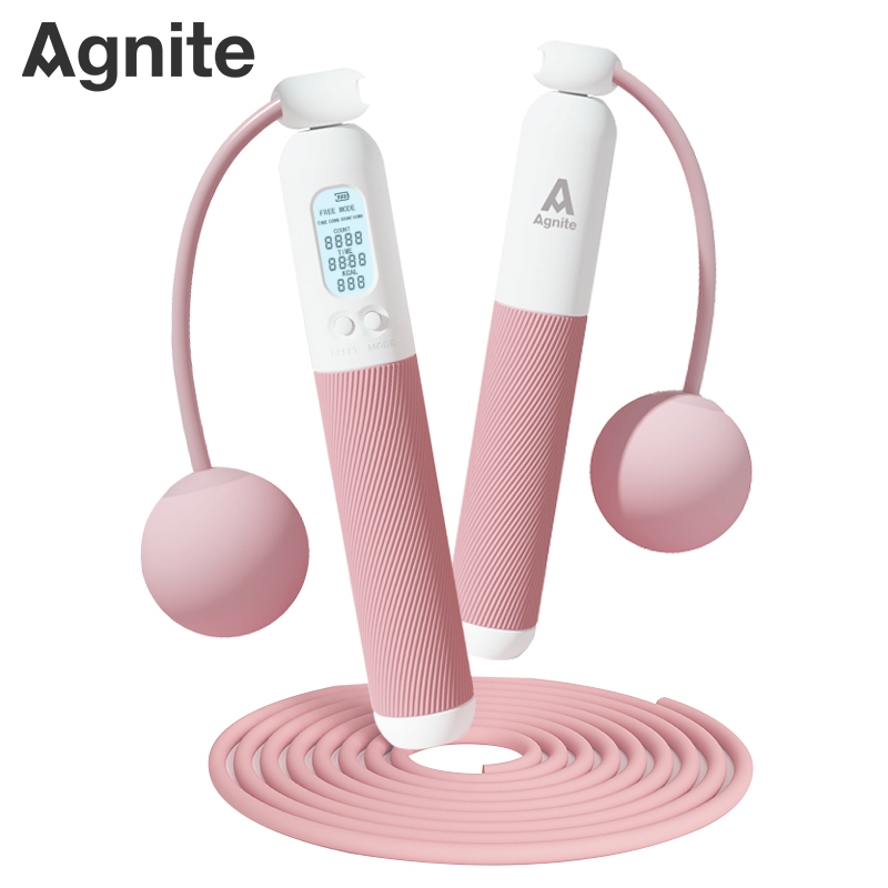 Dây Nhảy Có Bóng Agnite Đếm Số Điện Tử Giảm Cân Dây Nhảy Thể Lực Tính Calo Tập Cardio Tại Nhà Nam Nữ