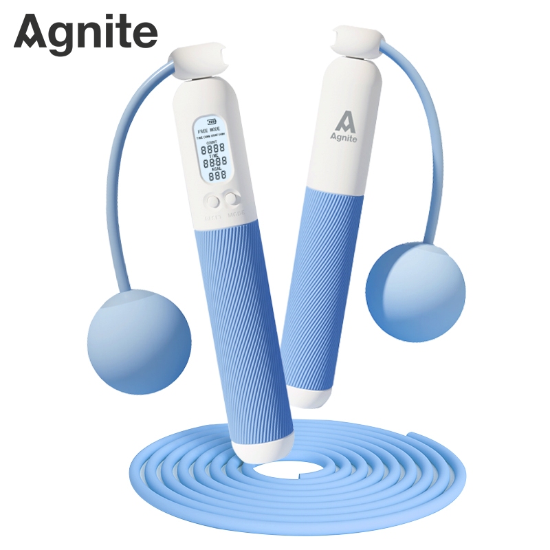 Dây Nhảy Có Bóng Agnite Đếm Số Điện Tử Giảm Cân Dây Nhảy Thể Lực Tính Calo Tập Cardio Tại Nhà Nam Nữ
