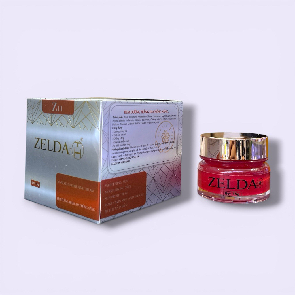 Kem Dưỡng Trắng Da Chống Nắng ZELDA Z11 – Dưỡng Ẩm, Nâng Tone, Se Khít Lỗ Chân Lông 15g