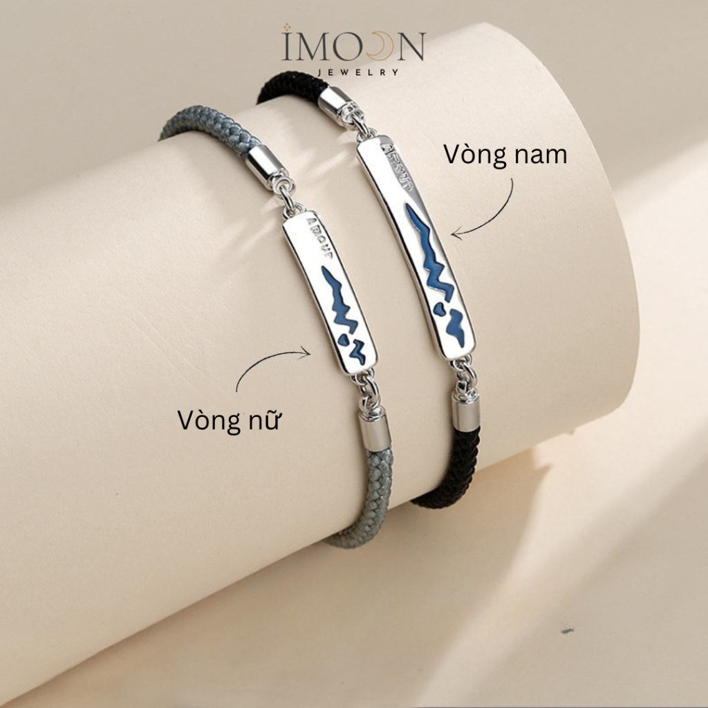 Lắc tay đôi uyên ương, vòng tay đôi chất liệu charm hợp kim cao cấp không gỉ Imoon Jewelry