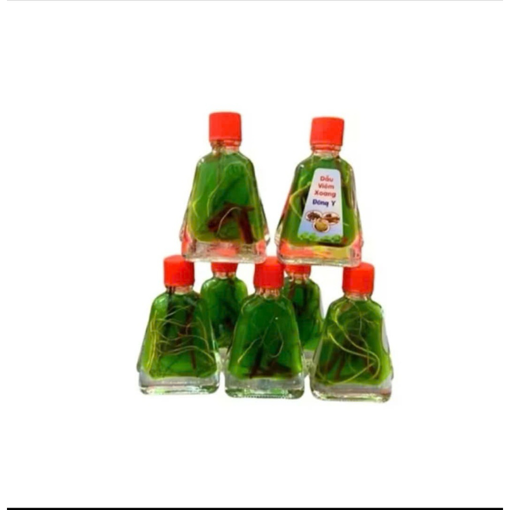 combo 11 chai dầu viêm xoang màu xanh 7ml có rễ