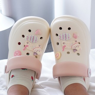Dép sục nữ đế cao 7cm có tag đế kèm sticker Mèo cá chạy dễ thương có quai hậu CSM-60 Mita