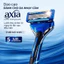 Dao Cạo Râu Nhật Bản cao cấp KAI axia, đầu dao 5 Lưỡi Kép, linh hoạt không trầy xước da Màu Xanh - 1P AX-1SE (GA0014)