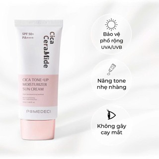 Kem Chống Nắng Nâng Tone A-Zian Pomedeci SPF50+ PA++++ 50ml Dưỡng Ẩm Không Bết Dính Cho Mọi Loại Da