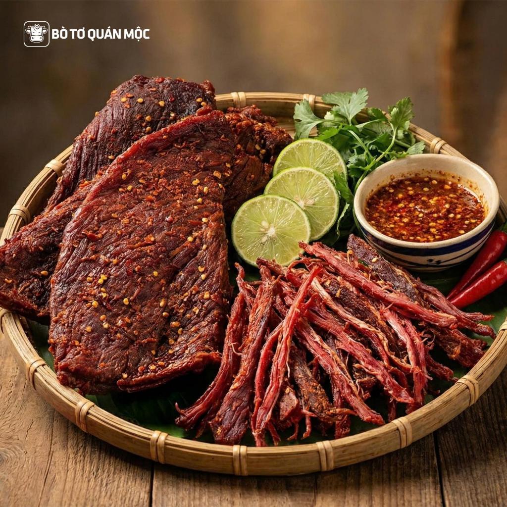 [Combo Siêu Hời] Bò Tươi Sấy Aladdin - Vị Xuyên Tiêu 200g & Mắc Khén 100g Chuẩn Vị Nhà Hàng
