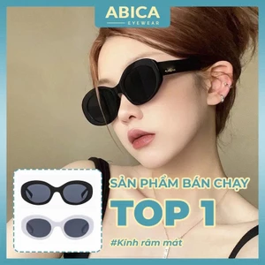 Kính mắt râm mát nữ nam mắt kính chống tia UV400 bảo vệ mắt đi chơi biển dã ngoại kỷ yếu đẹp giá rẻ thời trang ABICA 261