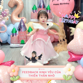 [QUÀ TẶNG 1/6] Đầm hoá trang công chúa Aurora/DISNEY bé gái 2-8 tuổi mặc sinh nhật, dự tiệc, chụp ảnh HUMY NGO [213]