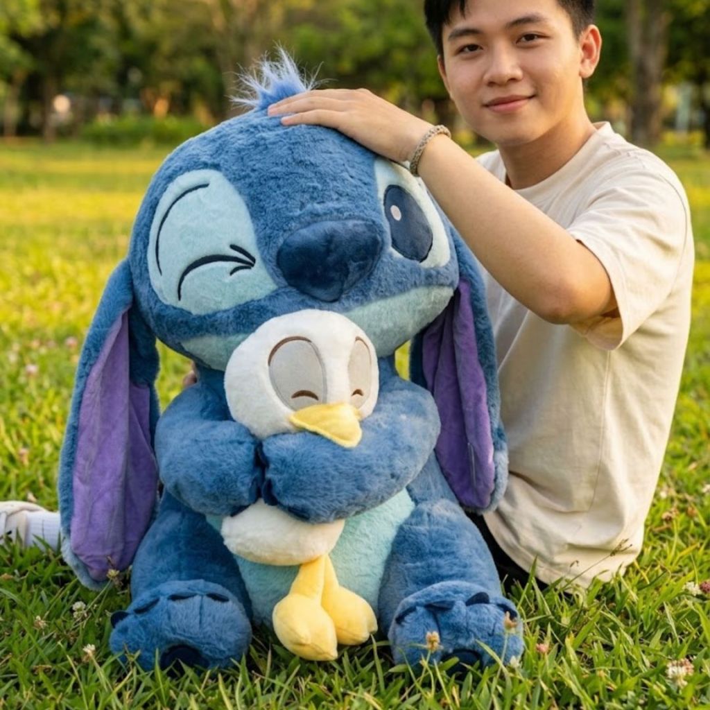 [ New 2026 ] Gấu bông stitch ôm thỏ dễ thương, Thú nhồi bông Stich nhiều mẫu cao cấp quà tặng cho bạn trai/gái, cho bé