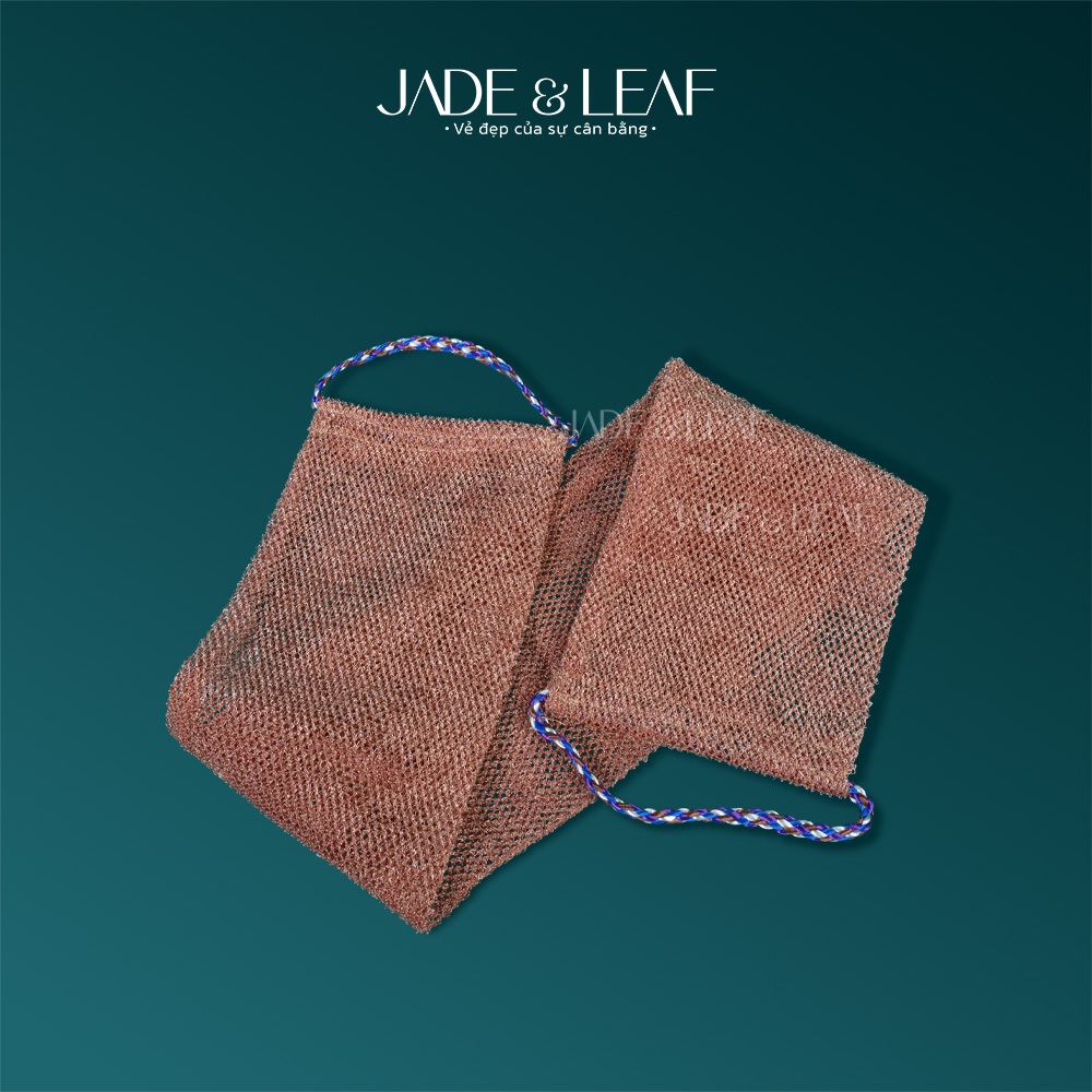 Dây Tắm Chà Lưng Châu Phi L1 Jade&Leaf Tẩy Tế Bào Chết Lưới Tắm Kì Lưng Toàn Thân Hỗ Trợ Làm Sạch Da