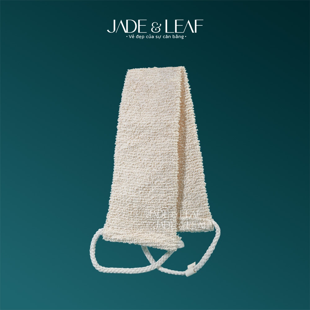 Dây Tắm Chà Lưng Sợi Đay Jade&Leaf Có Hạt Massage Tẩy Tế Bào Chết Làm Sạch Da Toàn Thân Hằng Ngày