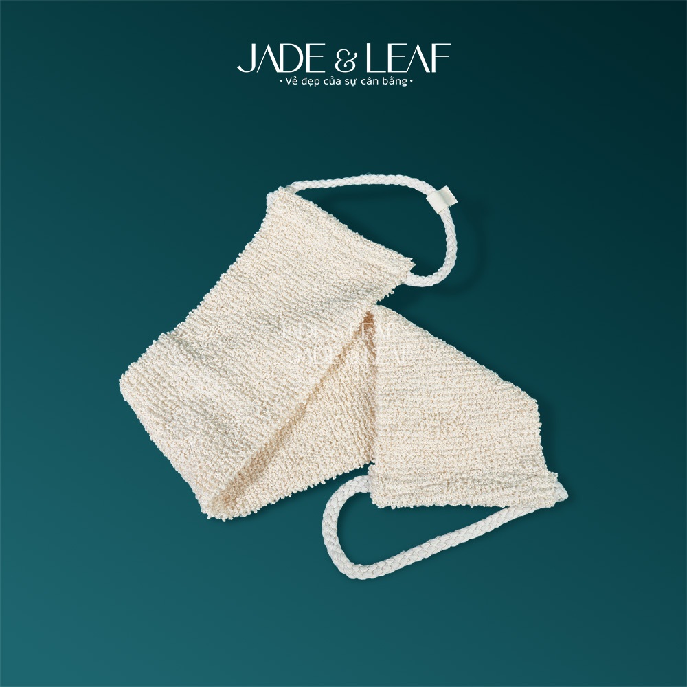 Dây Tắm Chà Lưng Sợi Đay Jade&Leaf Có Hạt Massage Tẩy Tế Bào Chết Làm Sạch Da Toàn Thân Hằng Ngày