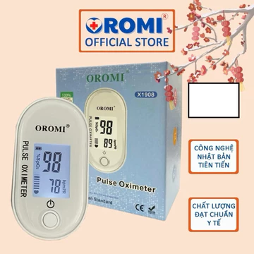 MÁY ĐO SPO2 NỒNG ĐỘ OXY TRONG MÁU, NHỊP TIM QUA ĐẦU NGÓN TAY OROMI X1908