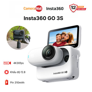 Máy Quay Insta360 GO 3S 128GB Trắng/Đen - Camera Insta360 GO 3S 128GB Thể Thao Nhỏ Gọn Chính Hãng