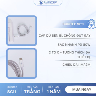 Cáp Sạc Nhanh Supitec SC11 (type-C) | Hỗ Trợ PD 60W | 1M/2M