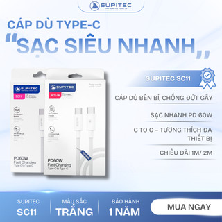 Cáp Sạc Nhanh Supitec SC11 (type-C) | Hỗ Trợ PD 60W | 1M/2M