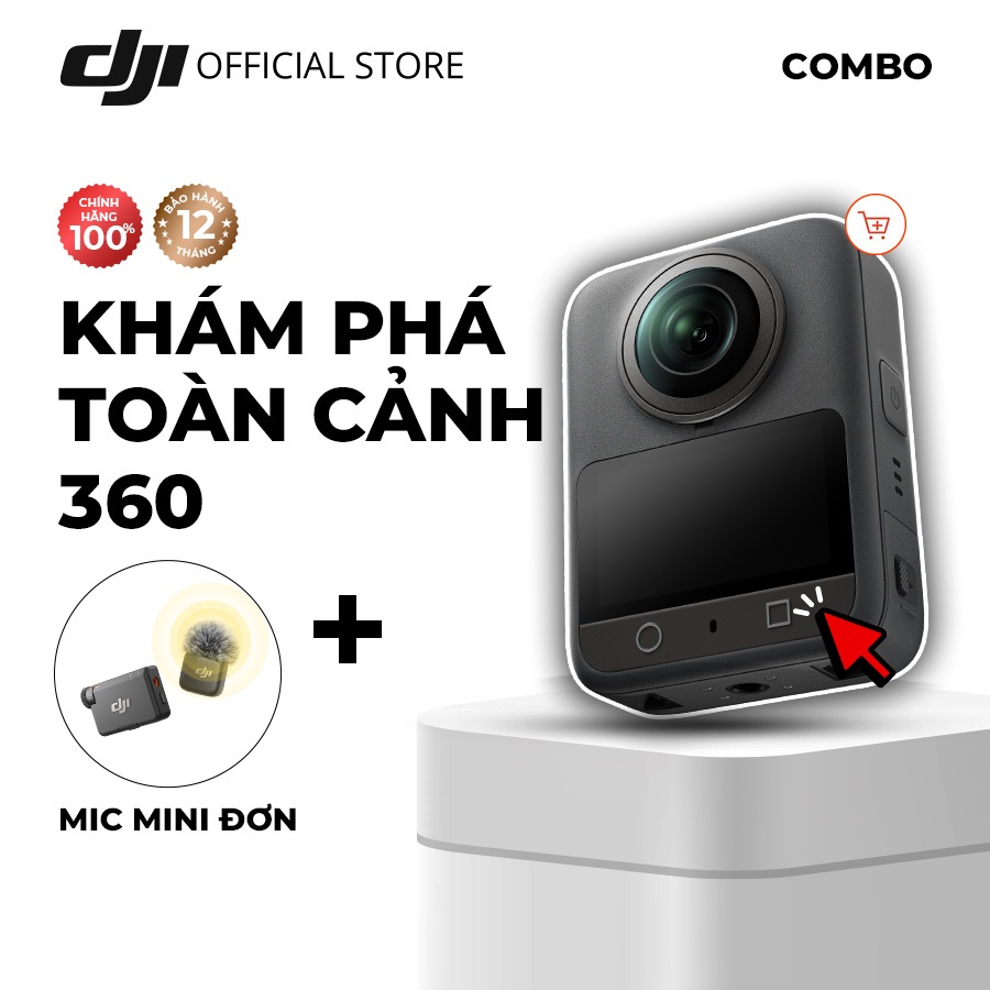Combo DJI Osmo 360 và Mic Mini