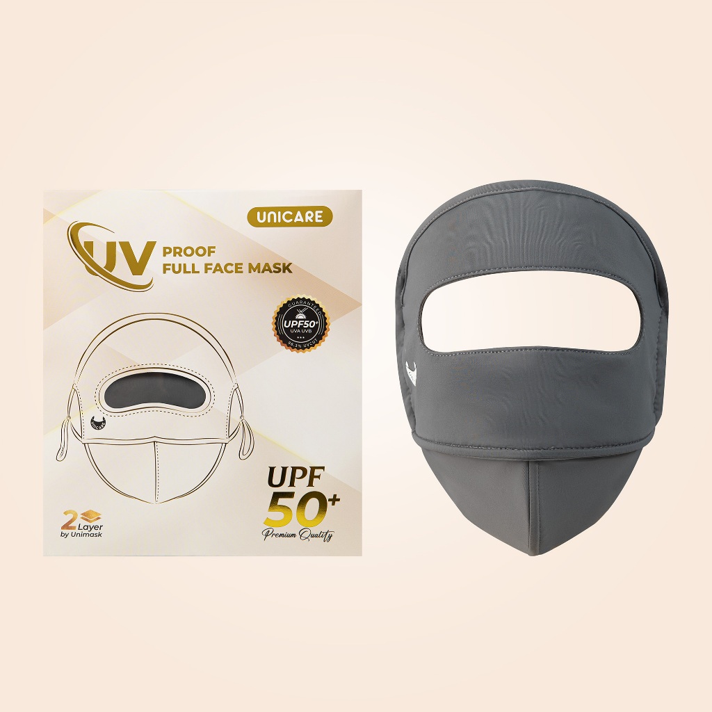 Khẩu Trang Che Kín Mặt Unicare, Khẩu Trang Full Face Chống Nắng, Chống Tia UV UPF50+, Vải Thoáng Mát
