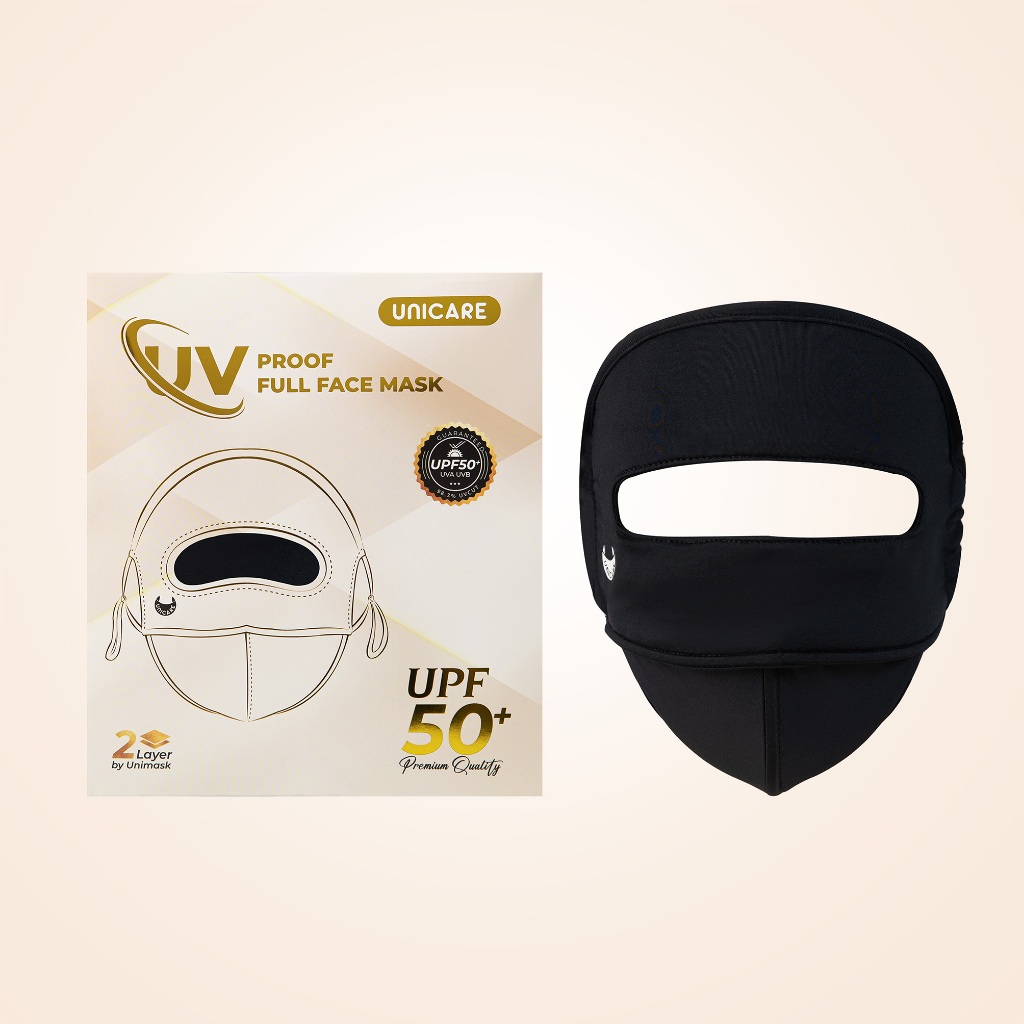 Khẩu Trang Che Kín Mặt Unicare, Khẩu Trang Full Face Chống Nắng, Chống Tia UV UPF50+, Vải Thoáng Mát