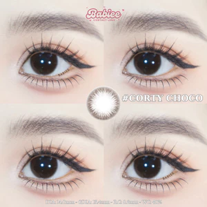 Lens mắt Corty Choco màu nâu tự nhiên - size nhỏ, thương hiệu Babiee Hàn Quốc, hsd 12 tháng