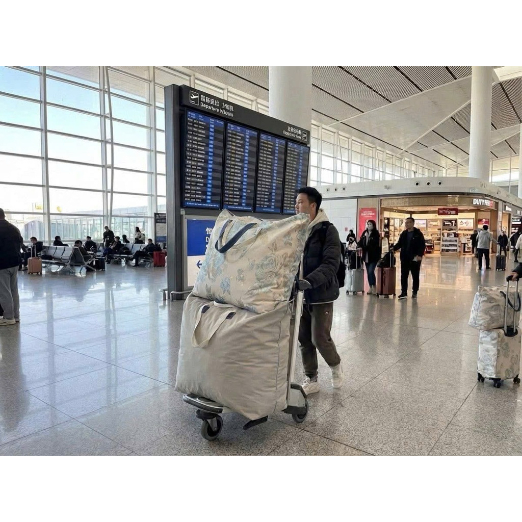 túi đựng chăn màn, quần áo size 70x90 - Túi bạt đựng đồ siêu rộng