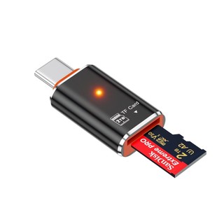 Đầu đọc thẻ nhớ TFs cổng USB C, adapter OTG cho điện thoại, vỏ kim loại, mở rộng bộ nhớ, sao chép ảnh - DDTNZ69