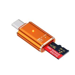 Đầu đọc thẻ nhớ TFs cổng USB C, adapter OTG cho điện thoại, vỏ kim loại, mở rộng bộ nhớ, sao chép ảnh - DDTNZ69