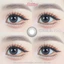 Lens mắt Jezebel Gray màu xám trong tự nhiên - size vừa, thương hiệu Babiee, hsd 12 tháng
