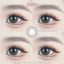 Lens mắt Ring Gray màu xám mắt mèo long lanh viền mảnh - size vừa, thương hiệu Babiee, hsd 12 tháng