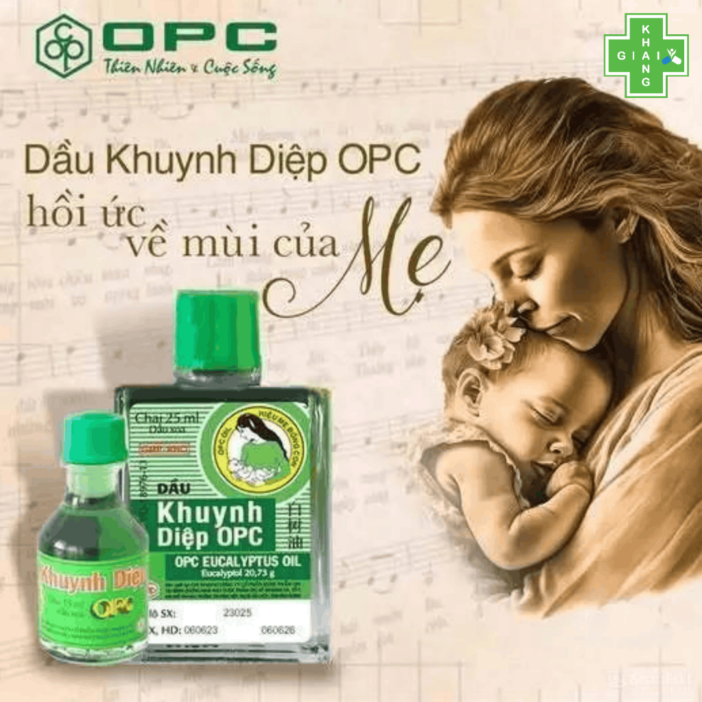 Dầu khuynh diệp OPC hiệu mẹ bồng con, bảo bối nên có trong mỗi nhà, thương hiệu quốc dân được nhiều thế hệ tin dùng
