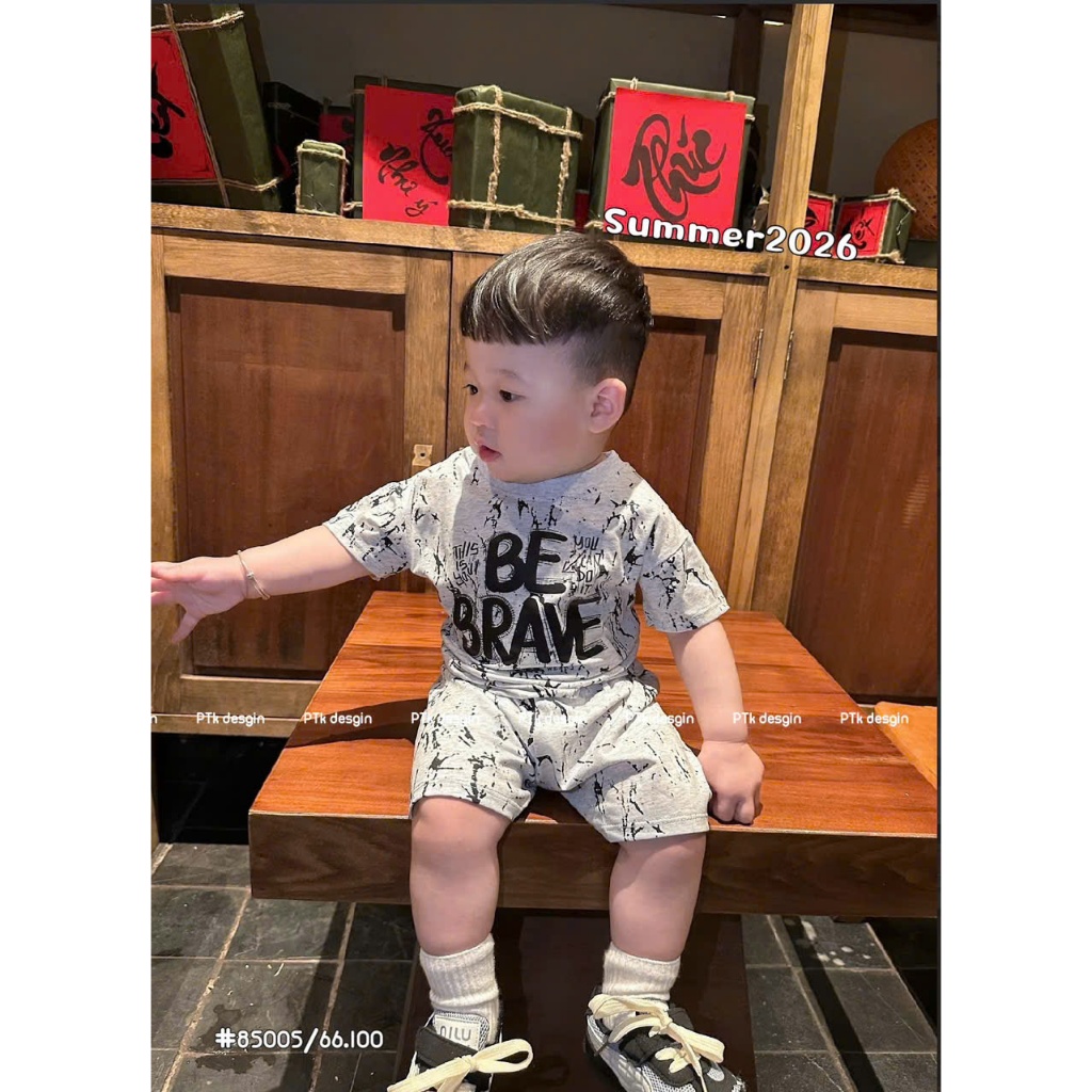 Bộ Loang 3 Mầu ( BE BRAVE ) Cho Bé Trai Từ 9-35kg Chất Xu 4 Chiều